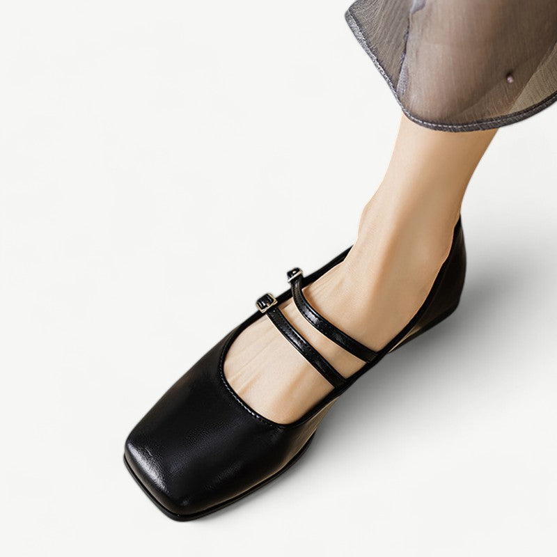 Black Mary Janes with double straps - N°5