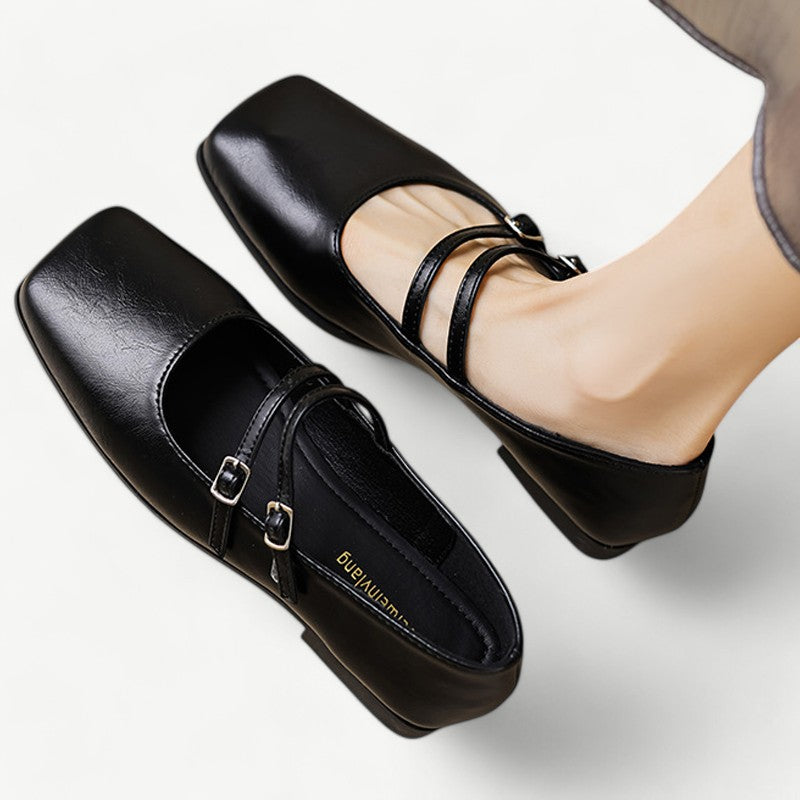 Black Mary Janes with double straps - N°5