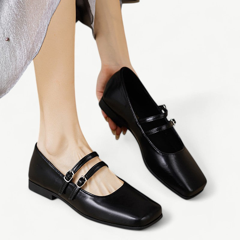 Black Mary Janes with double straps - N°5