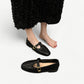 Black Mary Jane flats in a loafer style - N°9