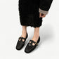 Black Mary Jane flats in a loafer style - N°9