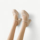 White-Beige platform mary jane high heels - N°79