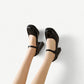 Black platform mary jane high heels - N°50