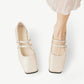 White Mary Janes with double straps - N°86