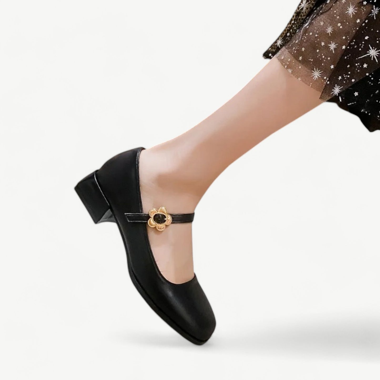 Black Mary Jane shoes with a small heels - N°10