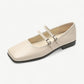 White Mary Janes with double straps - N°86